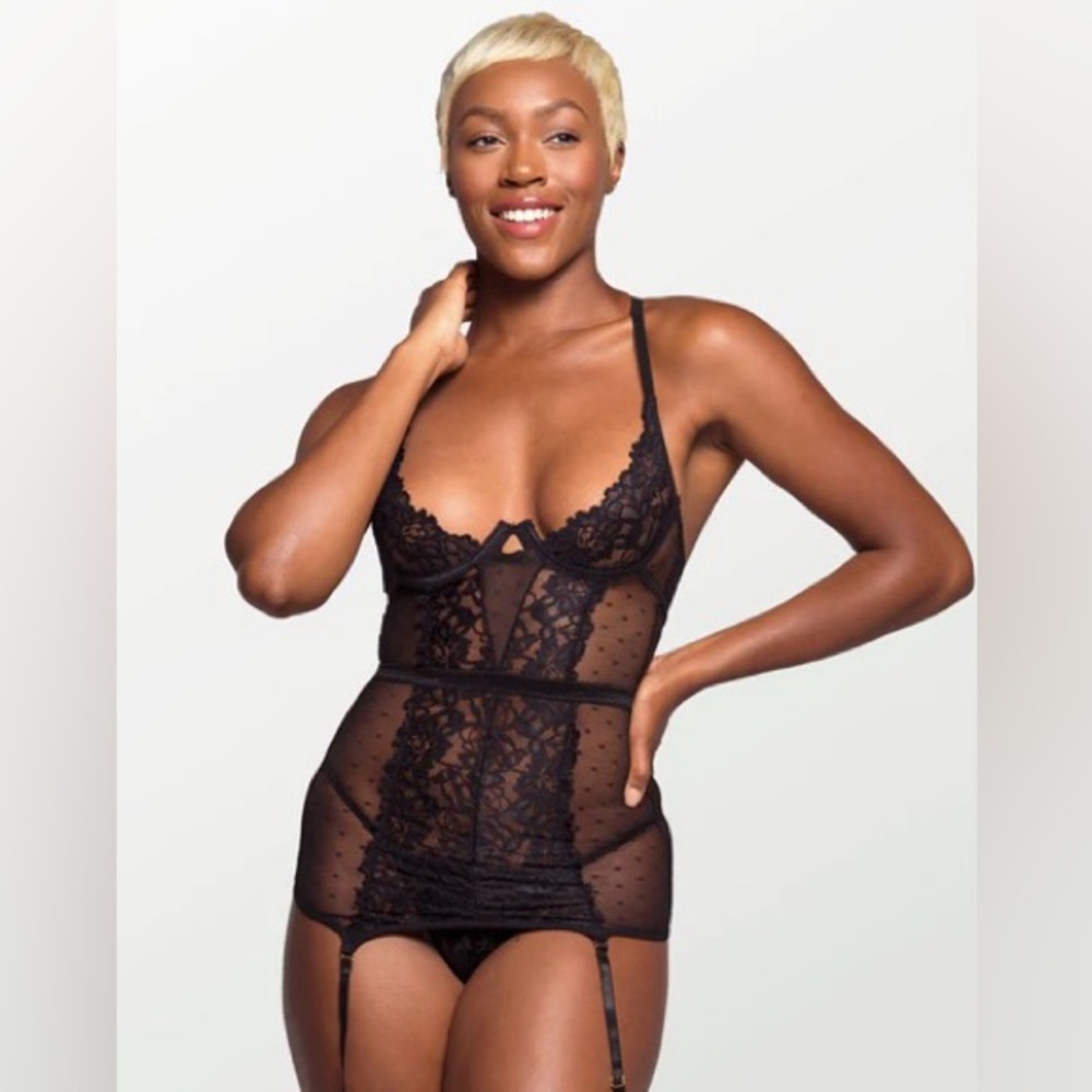 Mara Chemise Set Black